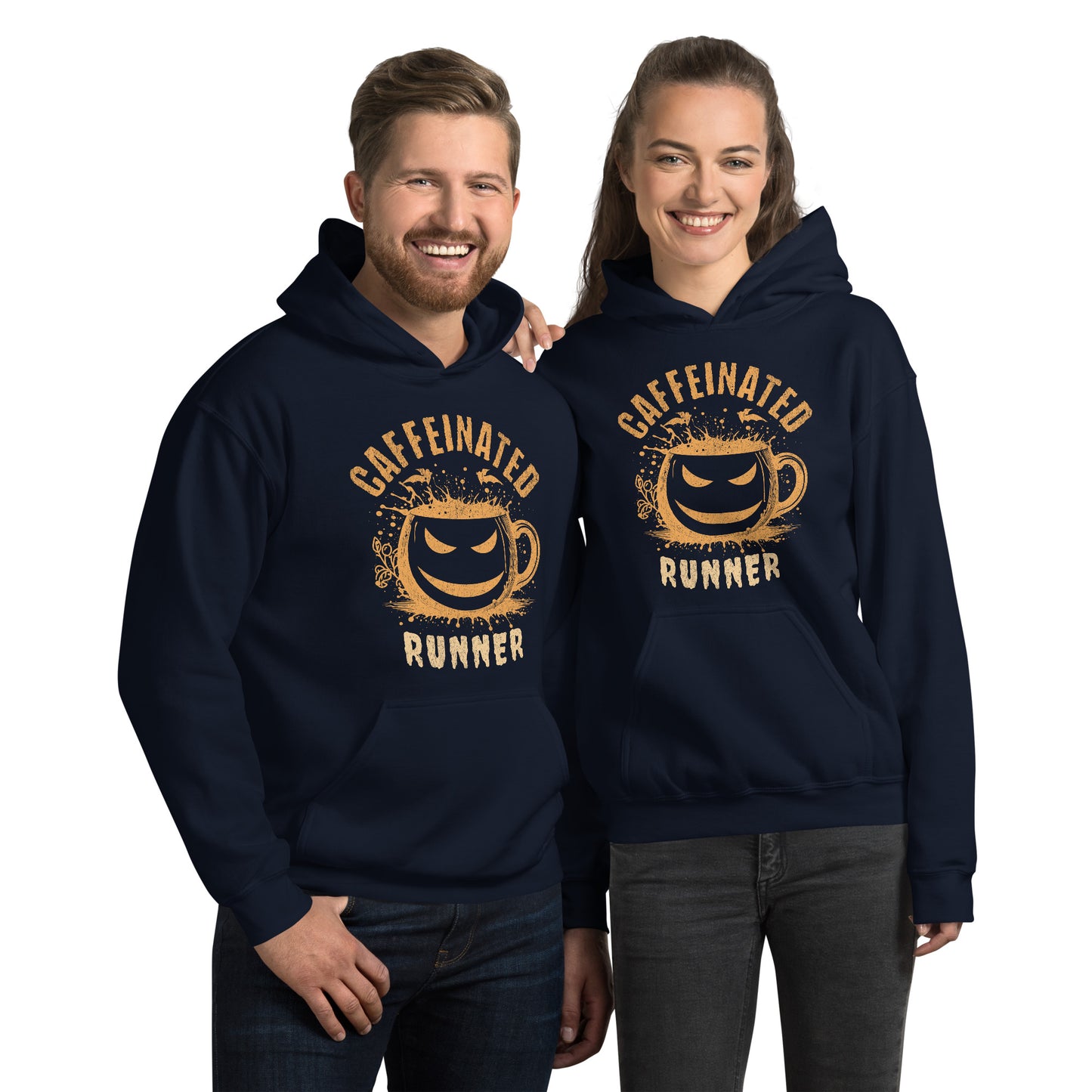 CAFFEINATED RUNNER HALLOWEEN HOODIE - Motivational Running Club