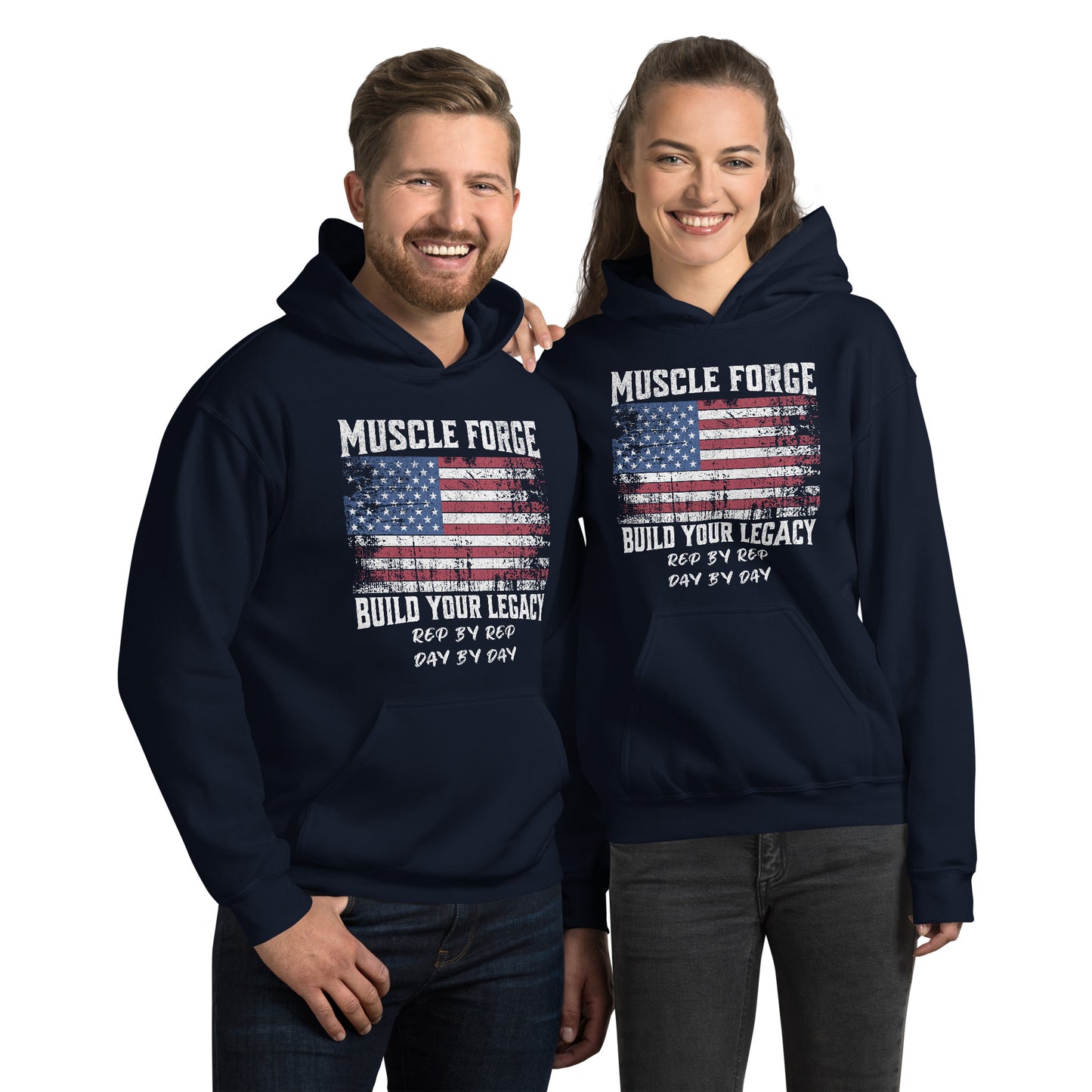 MUSCLE FORGE HOODIE - Motivational Running Club