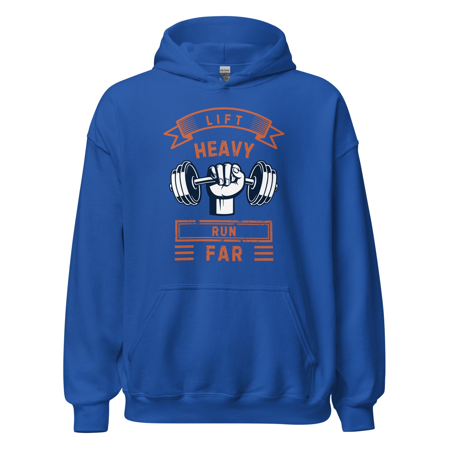 LIFT HEAVY, RUN FAR - HOODIE - Motivational Running Club