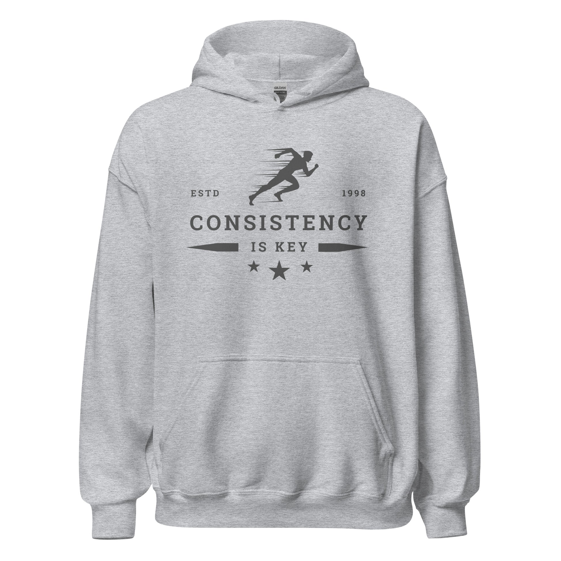 CONSISTENCY IS KEY ATHLETE - HOODIE - Motivational Running Club