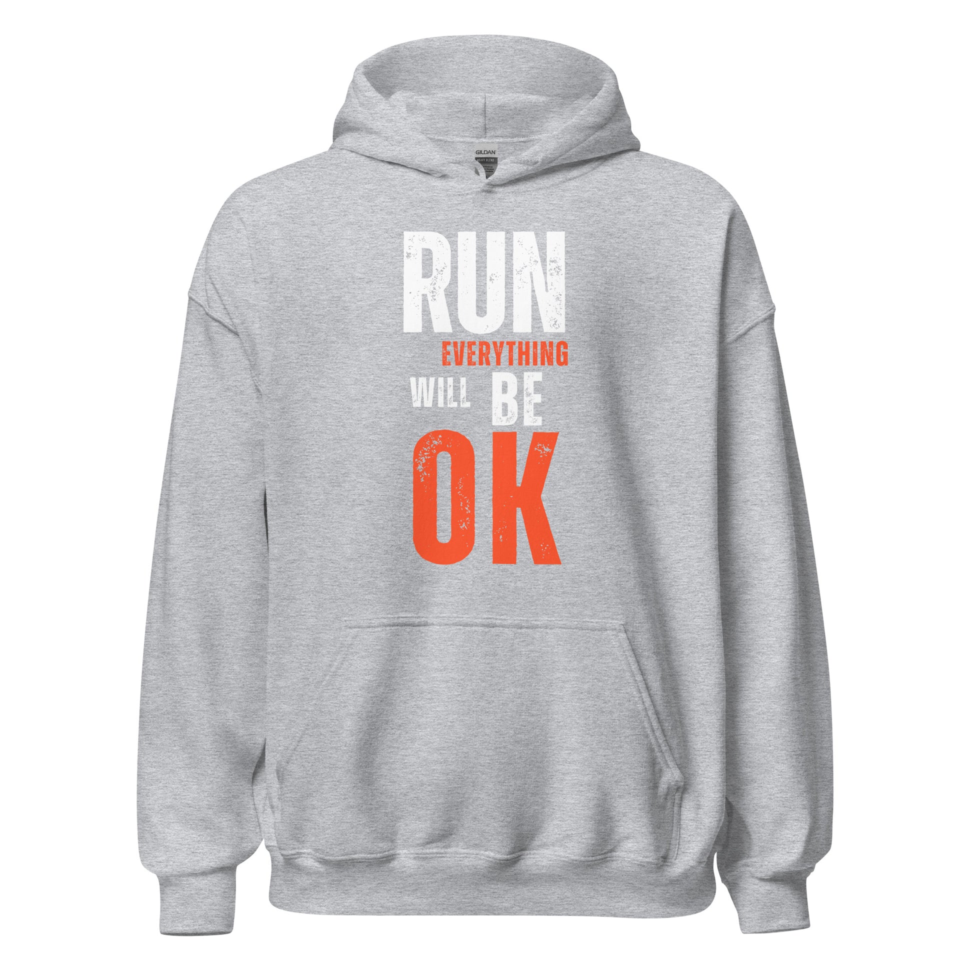 RUN EVERYTHING WILL BE OK - HOODIE - Motivational Running Club