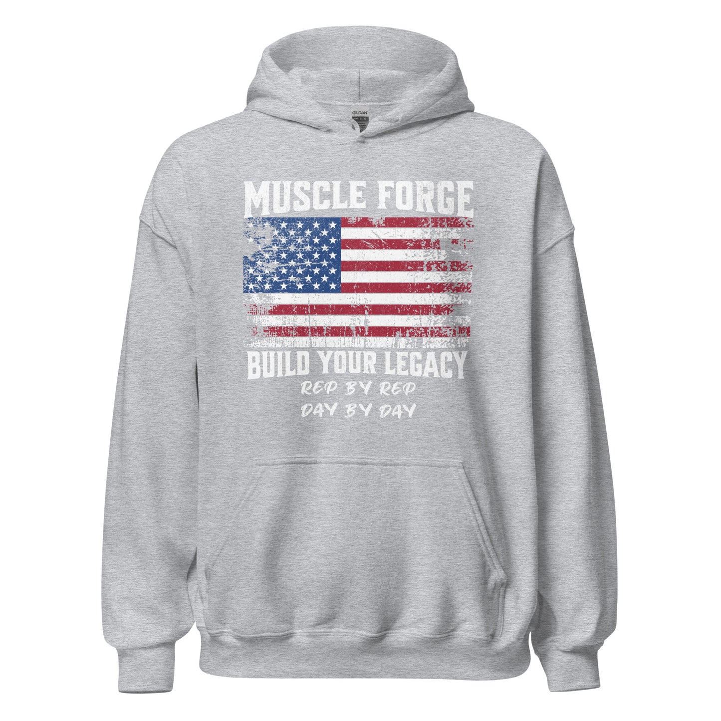 MUSCLE FORGE HOODIE - Motivational Running Club