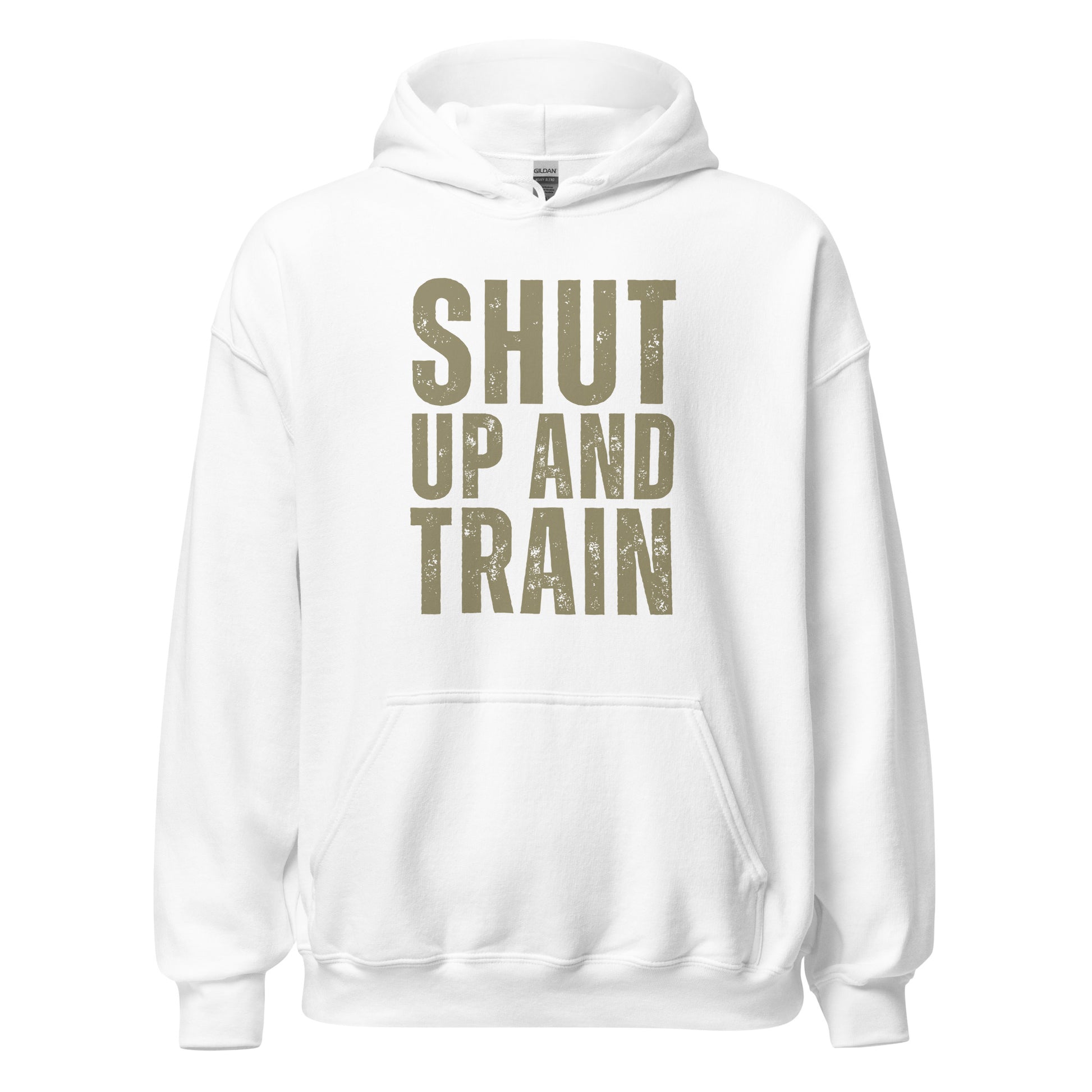 SHUT UP AND TRAIN - HOODIE - Motivational Running Club