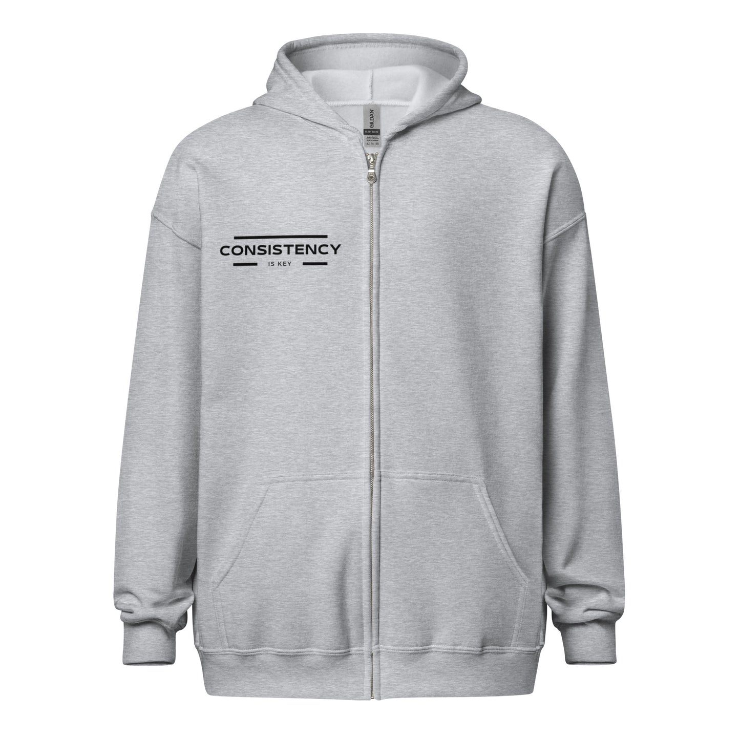 CONSISTENCY IS KEY - ZIP HOODIE - Motivational Running Club