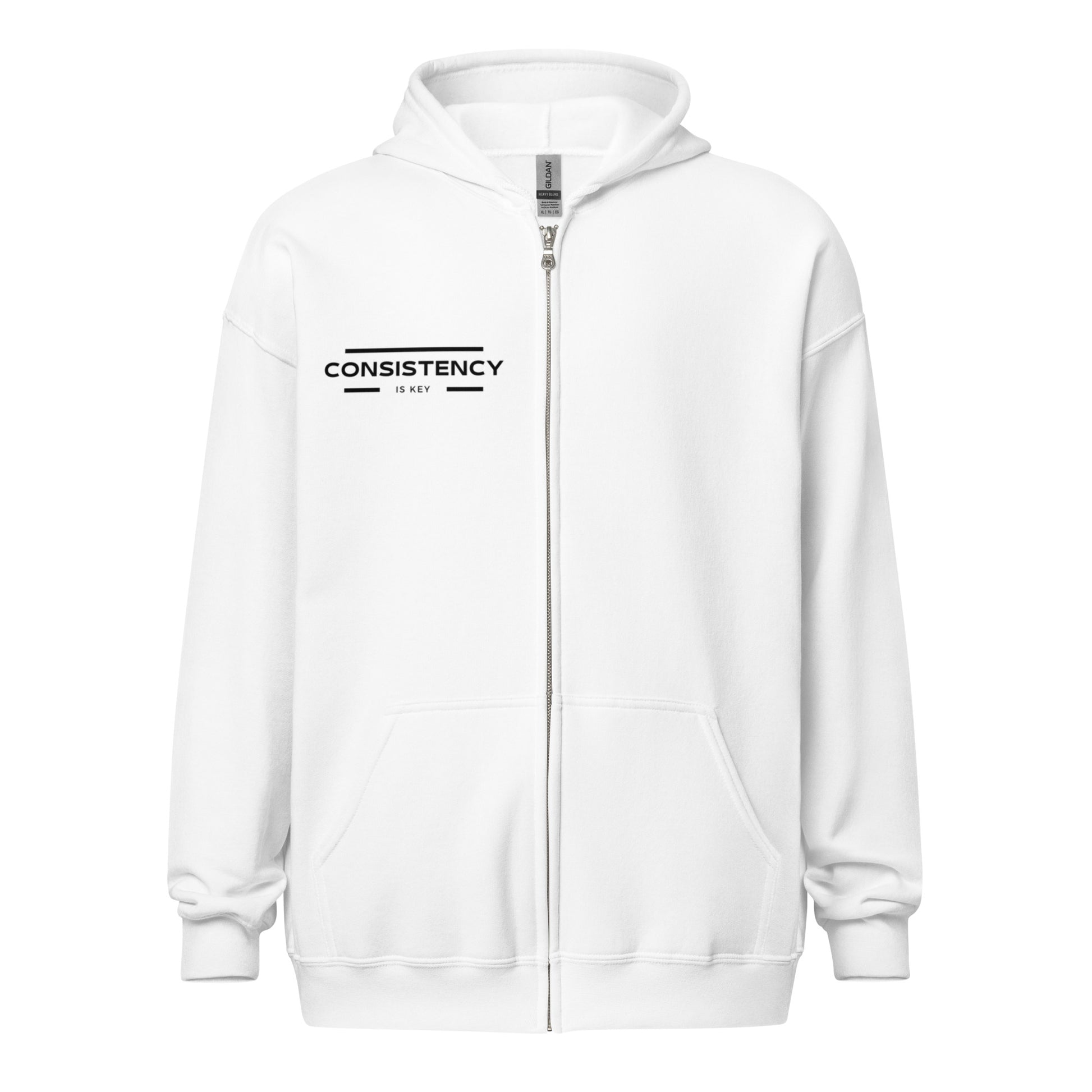 CONSISTENCY IS KEY - ZIP HOODIE - Motivational Running Club