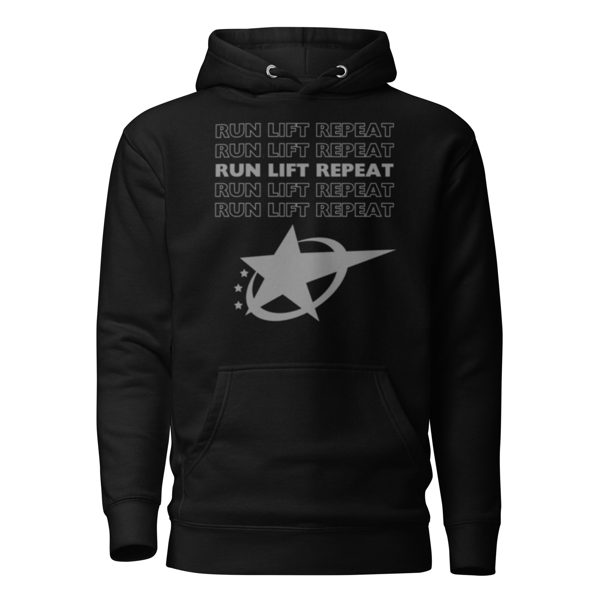 RUN LIFT REPEAT - HOODIE - Motivational Running Club