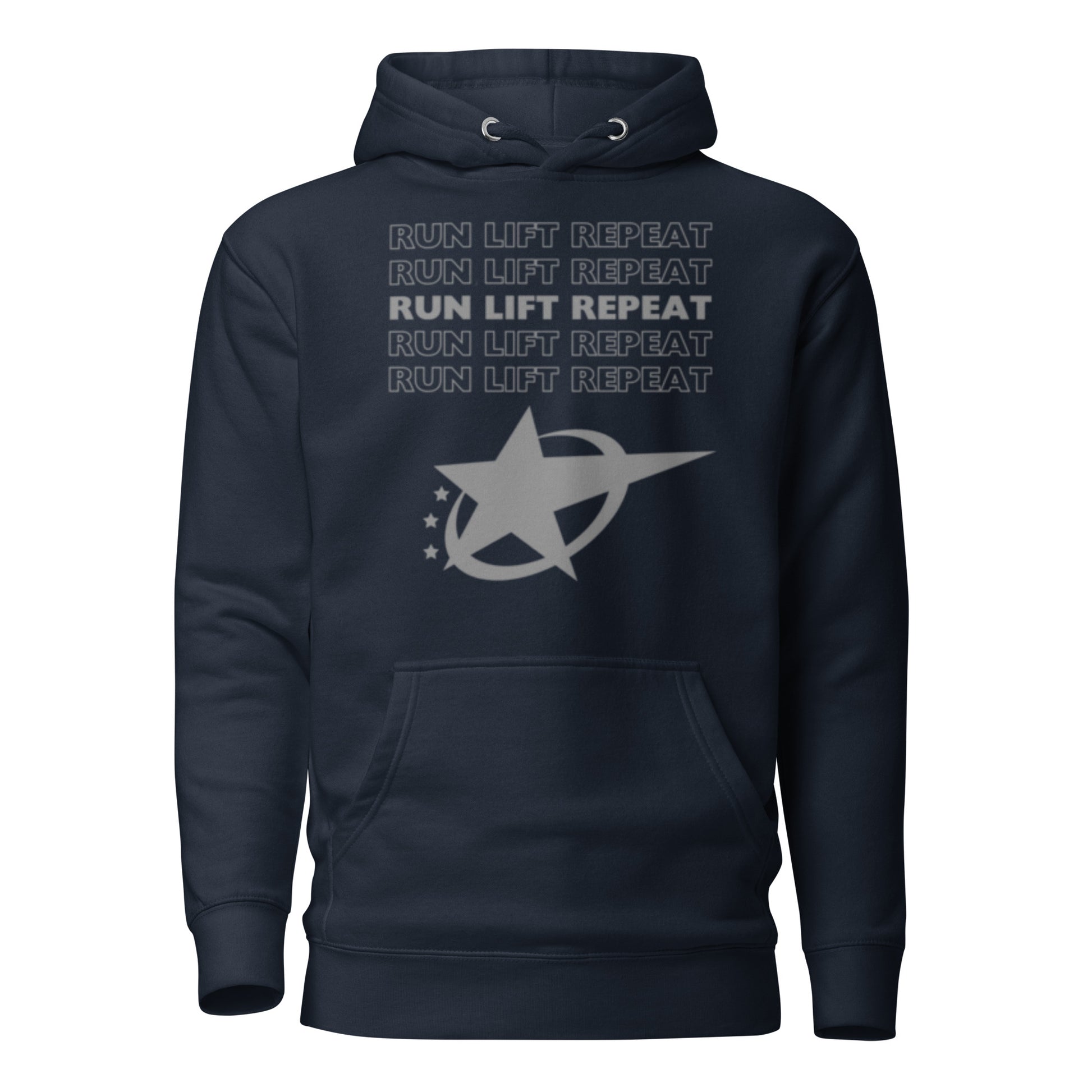 RUN LIFT REPEAT - HOODIE - Motivational Running Club