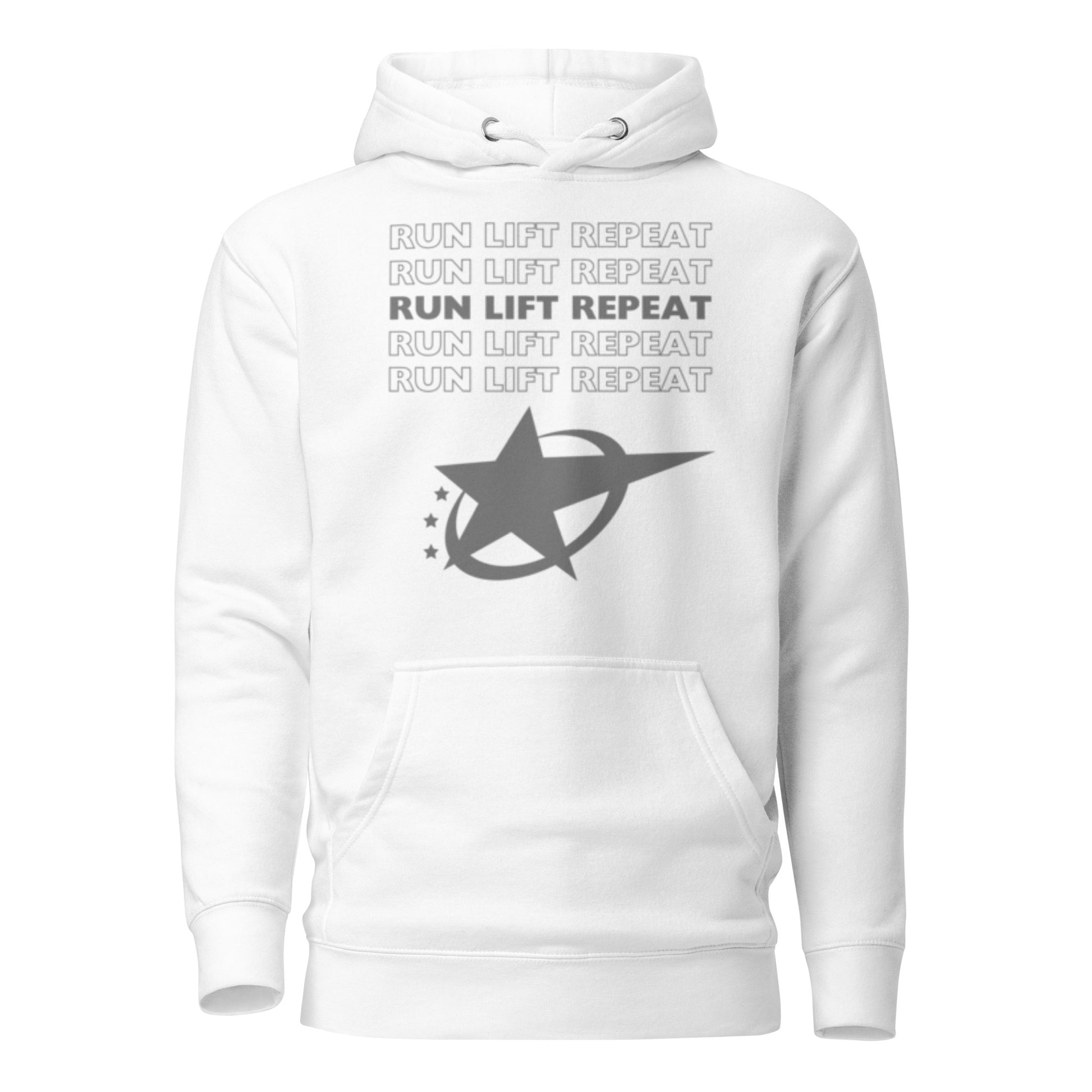 RUN LIFT REPEAT - HOODIE - Motivational Running Club