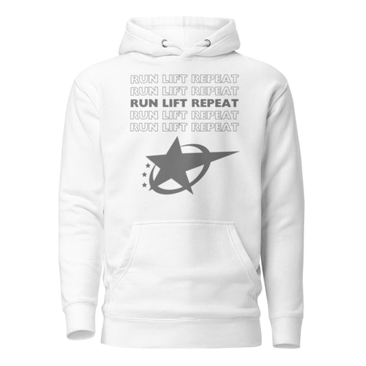 RUN LIFT REPEAT - HOODIE - Motivational Running Club