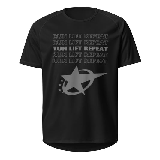 RUN LIFT REPEAT - SPORTS T-SHIRT - Motivational Running Club