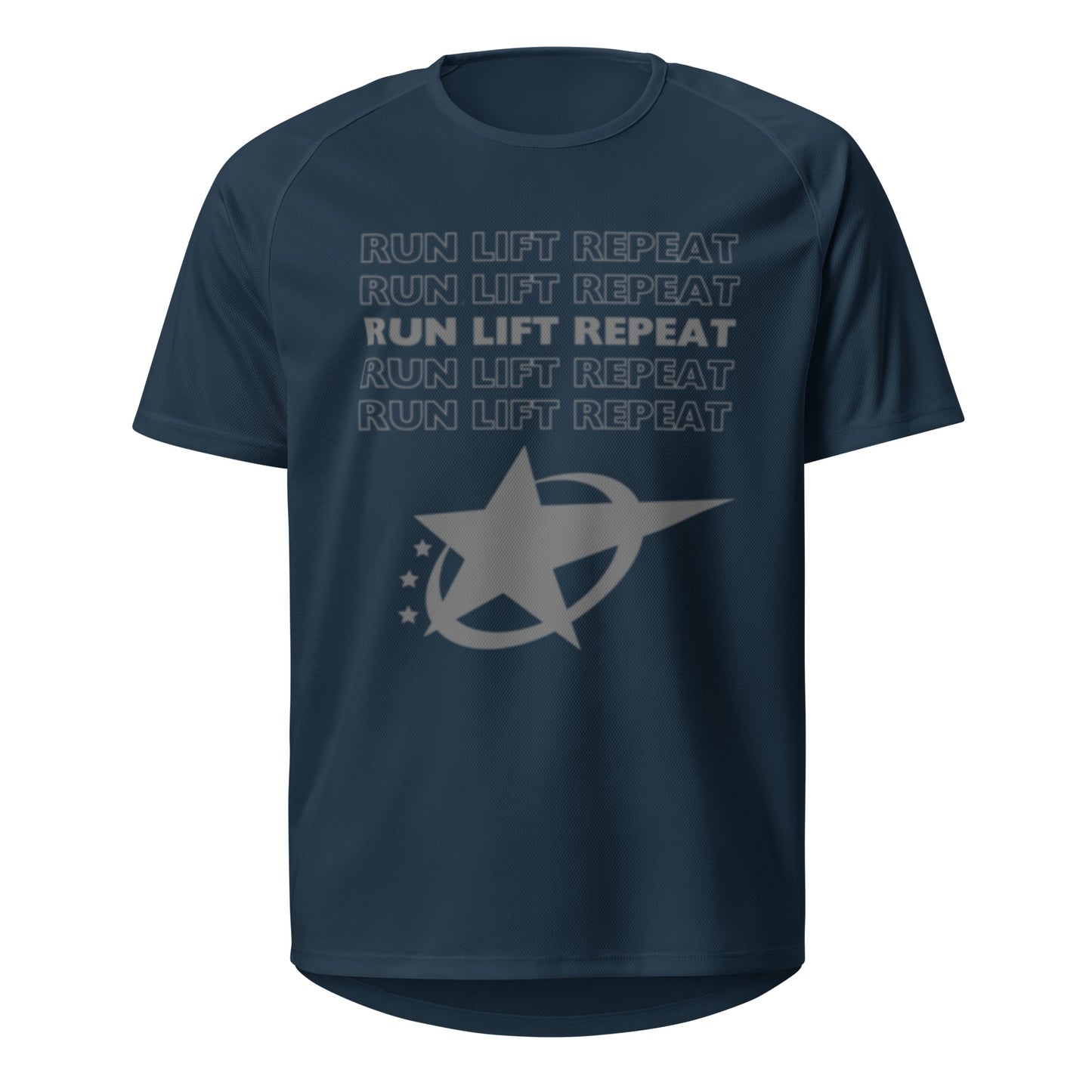 RUN LIFT REPEAT - SPORTS T-SHIRT - Motivational Running Club