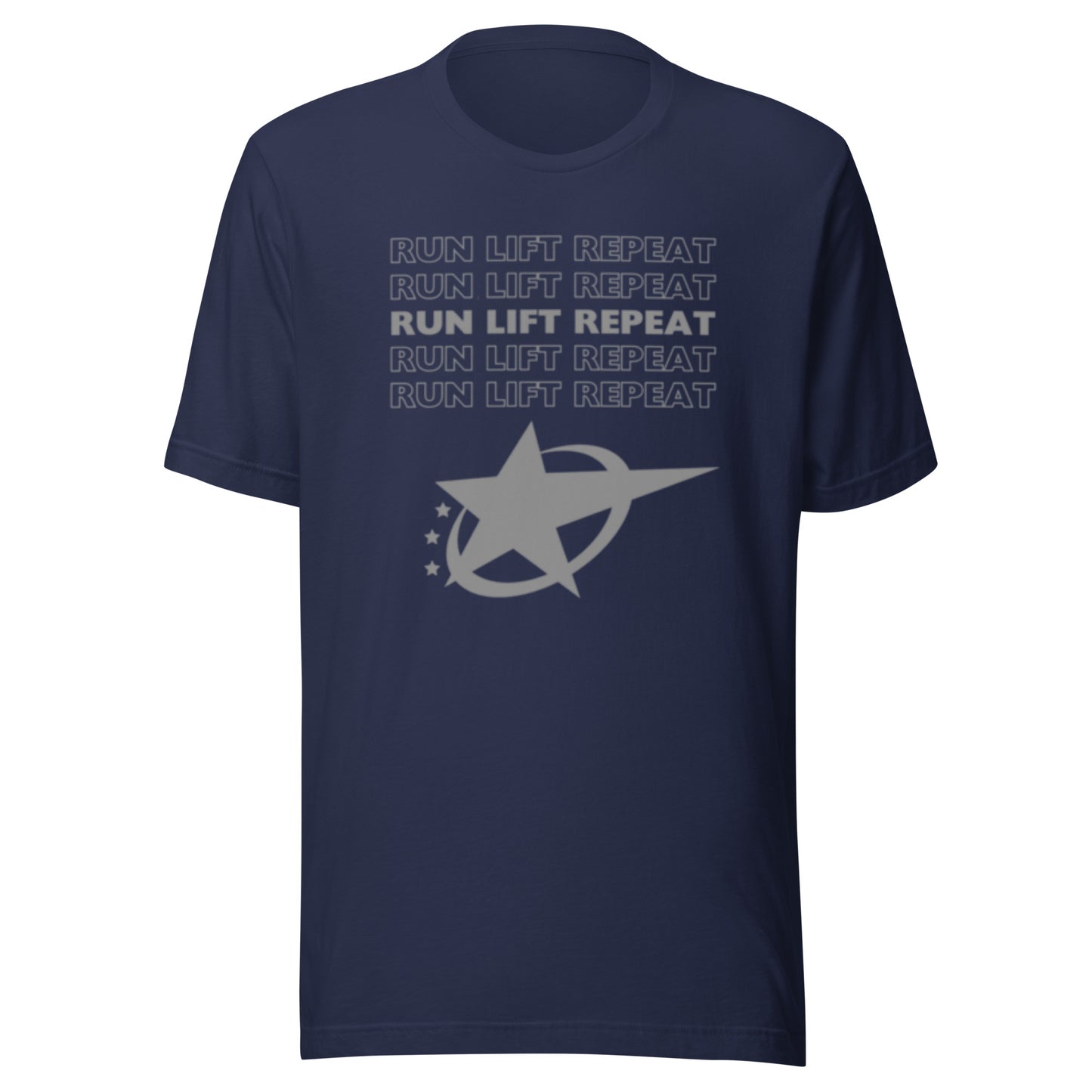 RUN LIFT REPEAT - T-SHIRT - Motivational Running Club