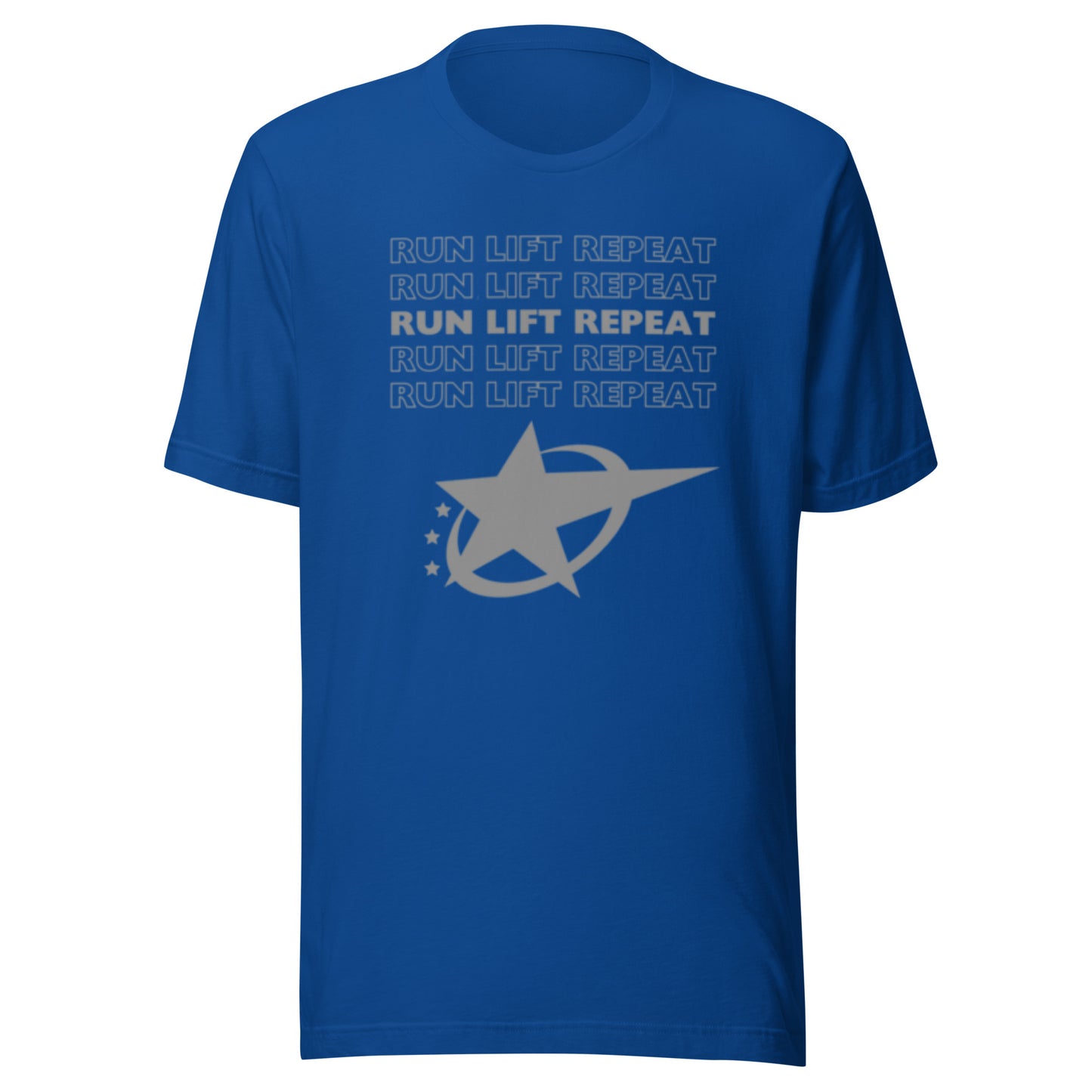 RUN LIFT REPEAT - T-SHIRT - Motivational Running Club